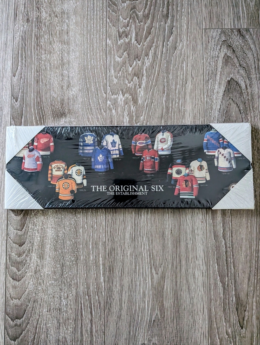 NHL Original Six Wall Art | Framed Hockey Jersey Evolution Print | Fan Decor 💙